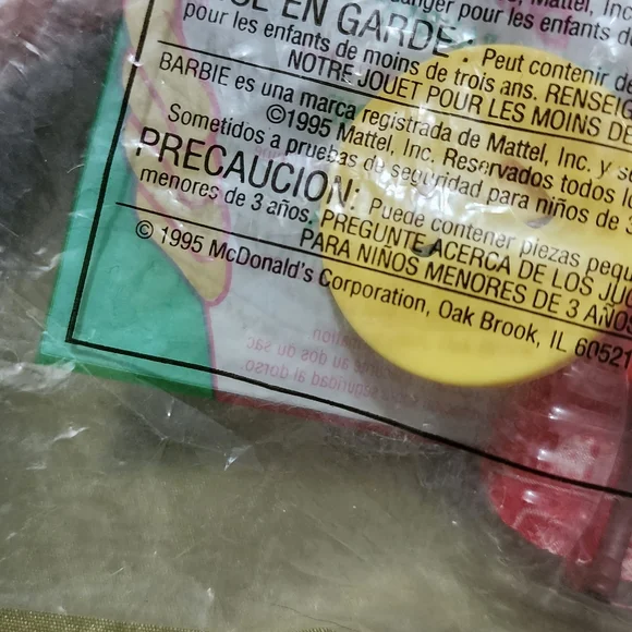 BARBIE 1995 mcdonalds happy meal toys (unopened) - Picture 13 of 13